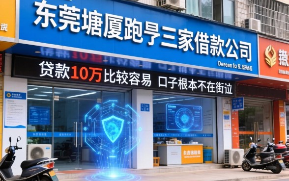 我在东莞塘厦跑了三家借款公司，发现贷款10万比较容易的口子根本不在街边