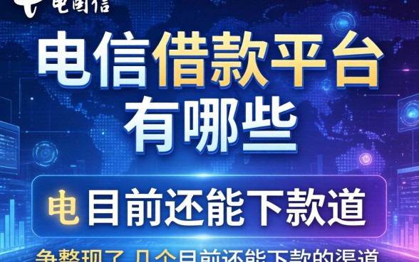 电信借款平台有哪些？整理了几个目前还能下款的渠道
