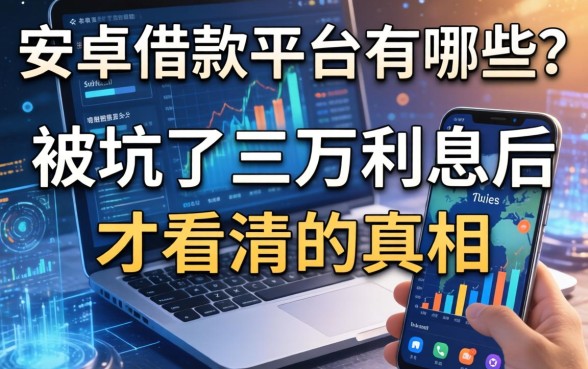 安卓借款平台有哪些？被坑了三万利息后才看清的真相