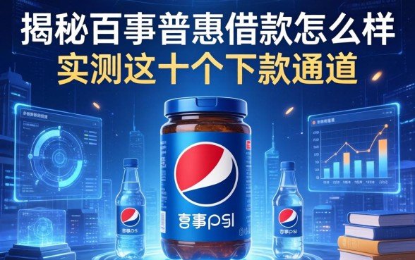 揭秘百事普惠借款怎么样，实测这十个下款通道