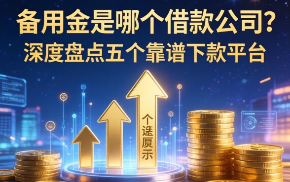 备用金是哪个借款公司？深度盘点五个靠谱下款平台