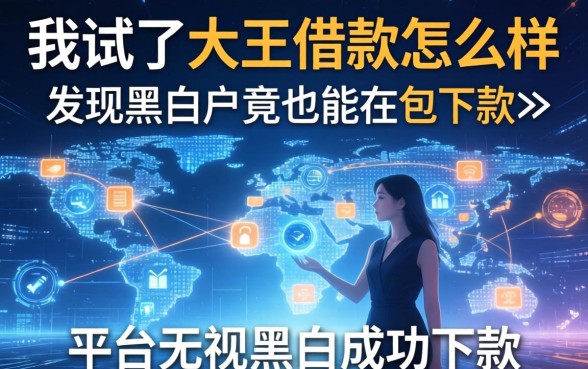 我试了大王借款怎么样，发现黑白户竟也能在包下款平台无视黑白成功下款