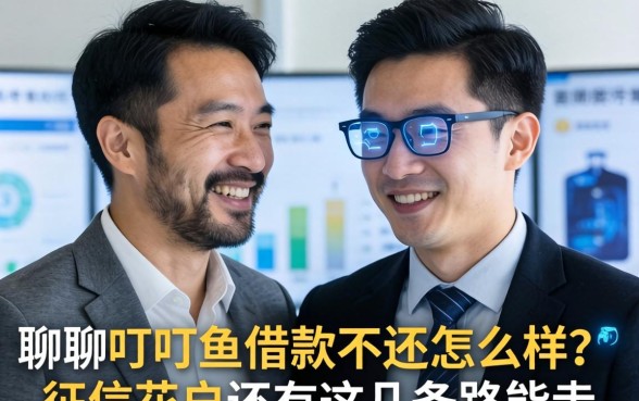 兄弟们聊聊叮叮鱼借款不还怎么样？征信花户还有这几条路能走