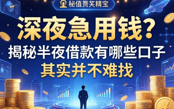 深夜急用钱？揭秘半夜借款有哪些口子其实并不难找
