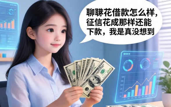聊聊钞票花借款怎么样：征信花成那样还能下款，我是真没想到