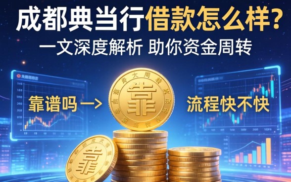 成都典当行借款怎么样？靠谱吗？流程快不快？一文深度解析助你资金周转