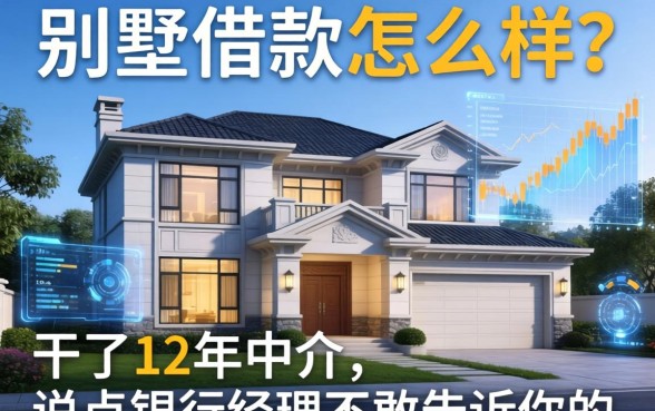 别墅借款怎么样？干了12年中介，说点银行经理不敢告诉你的