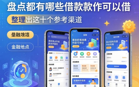 盘点都有哪些借款软件可以借，整理出这十个参考渠道