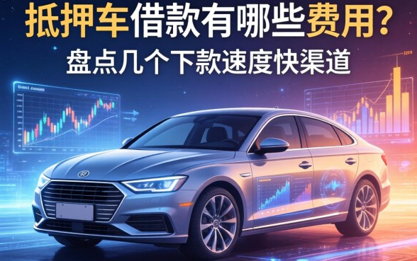 抵押车借款有哪些费用？盘点几个下款速度快的渠道