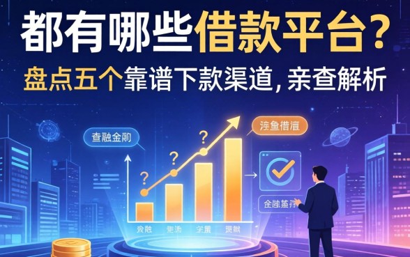 都有哪些借款的平台？盘点五个靠谱下款渠道，亲测解析