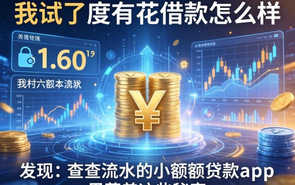 我试了度有花借款怎么样，发现不查流水的小额度贷款app里藏着这些秘密
