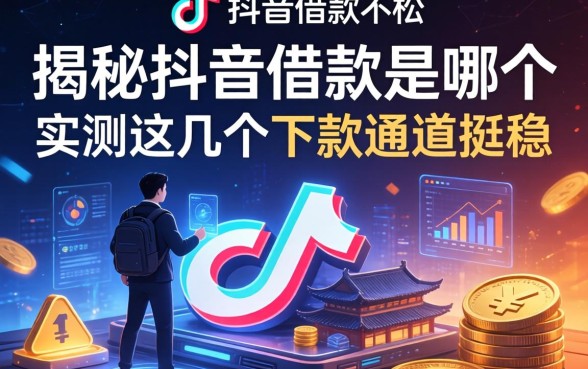 揭秘抖音借款是哪个，实测这几个下款通道挺稳