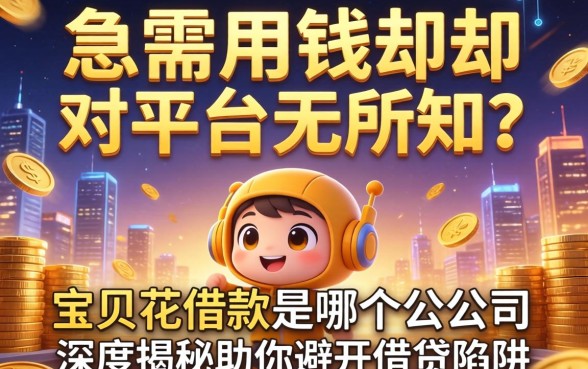 急需用钱却对平台一无所知？宝贝花借款是哪个公司的？深度揭秘助你避开借贷陷阱