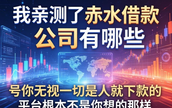 我亲测了赤水借款公司有哪些,发现那些号称无视一切是人就下款的平台根本不是你想的那样