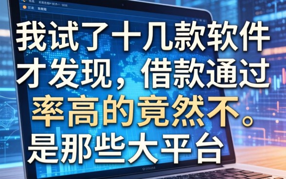 我试了十几款软件才发现，借款通过率高的竟然不是那些大平台