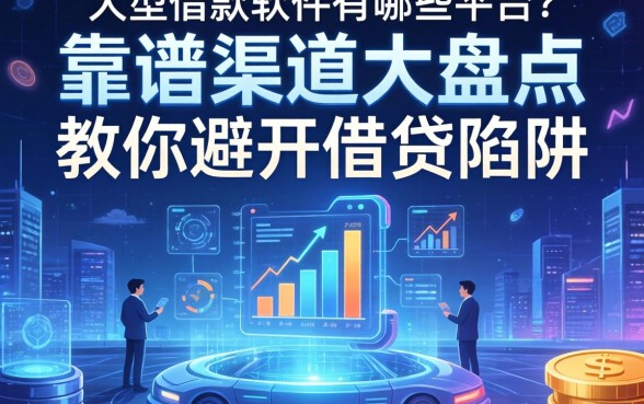 大型借款软件有哪些平台？靠谱渠道大盘点，教你避开借贷陷阱
