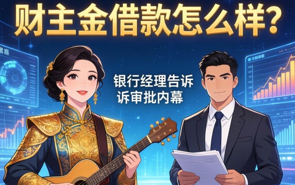 财主金借款怎么样？银行经理告诉你审批内幕