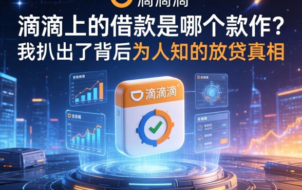 滴滴上的借款是哪个软件？我扒出了背后不为人知的放贷真相