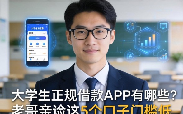大学生正规的借款app有哪些？老哥亲测这5个口子门槛低