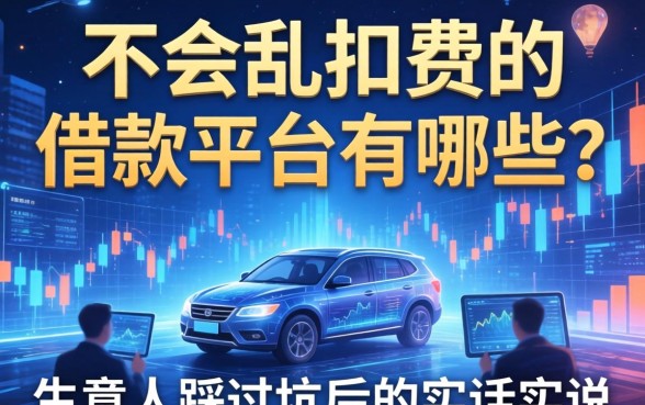 不会乱扣费的借款平台有哪些？生意人踩过坑后的实话实说