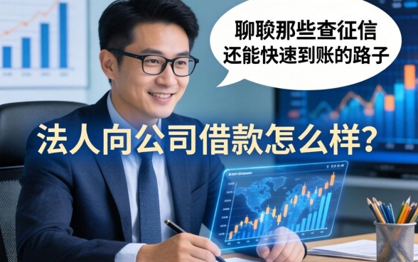 法人向公司借款怎么样？聊聊那些不查征信还能快速到账的路子