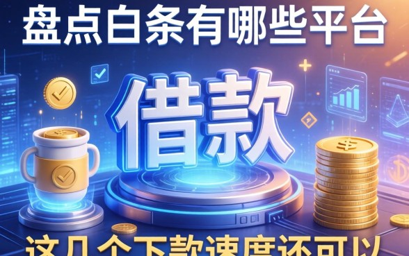 盘点白条有哪些平台可以借款，这几个下款速度还可以
