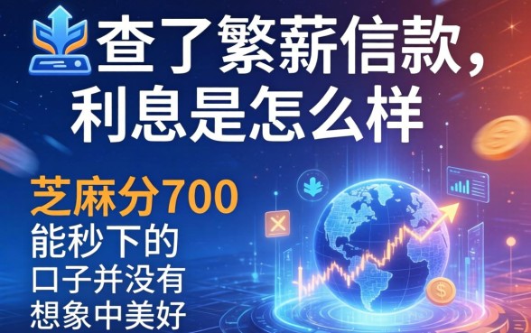 我查了繁薪借款利息是怎么样，发现芝麻分700能秒下的口子并没有想象中美好
