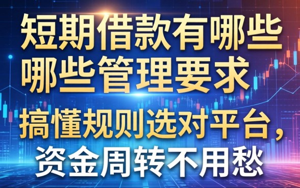 短期借款有哪些管理要求？搞懂规则选对平台，资金周转不用愁