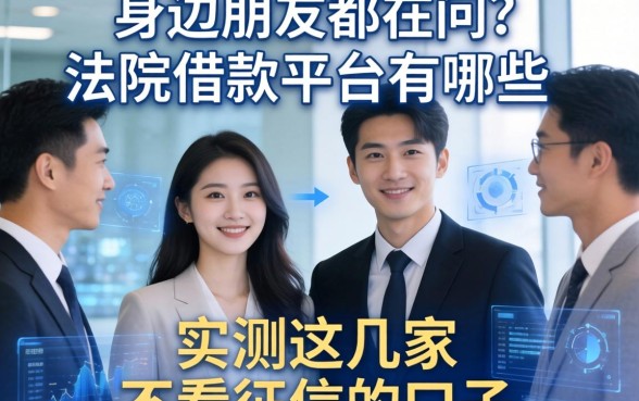 身边朋友都在问法院借款平台有哪些，实测这几家不看征信的口子