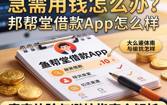 急需用钱怎么办？邦帮堂借款app怎么样？真实体验与避坑指南全解析