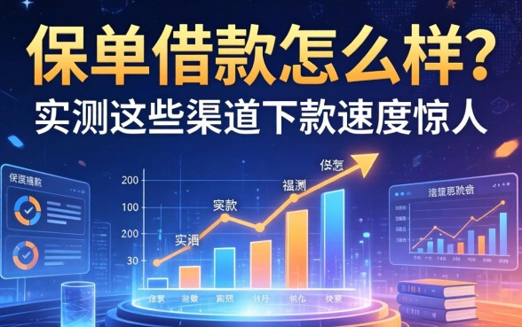 保单借款怎么样？实测这些渠道下款速度惊人