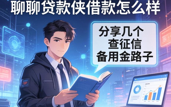 聊聊贷款侠借款怎么样，分享几个不查征信的备用金路子