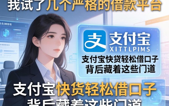我试了几个不严格的借款平台，发现支付宝快贷轻松借口子背后藏着这些门道