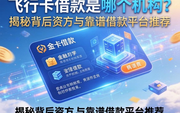 飞行卡借款是哪个机构？揭秘背后资方与靠谱借款平台推荐