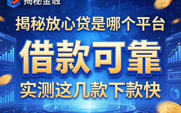 揭秘放心贷是哪个平台的借款可靠，实测这几款下款快