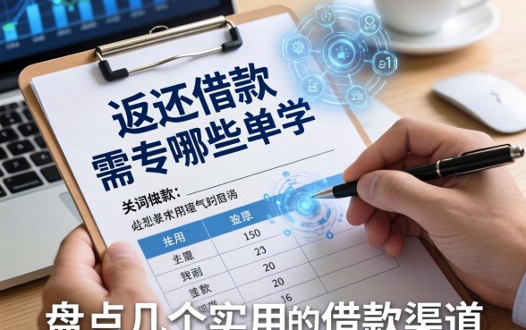 关于返还借款需要哪些单子，盘点几个实用的借款渠道