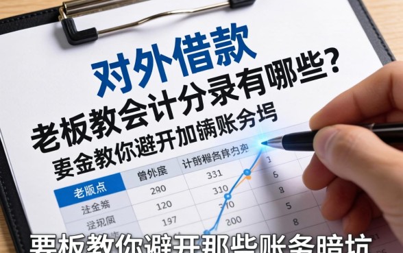 对外借款的会计分录有哪些？老板教你避开那些账务暗坑