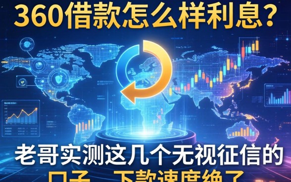 360借款怎么样利息？老哥实测这几个无视征信的口子，下款速度绝了