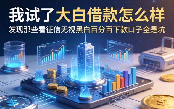 我试了大白借款怎么样，发现那些不看征信无视黑白百分百下款口子全是坑