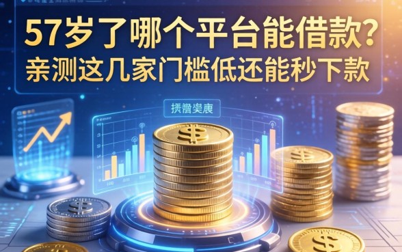 57岁了哪个平台能借款？亲测这几家门槛低还能秒下款
