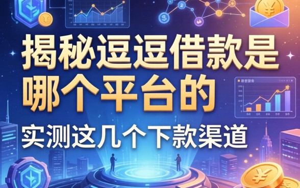 揭秘逗逗借款是哪个平台的，实测这几个下款渠道