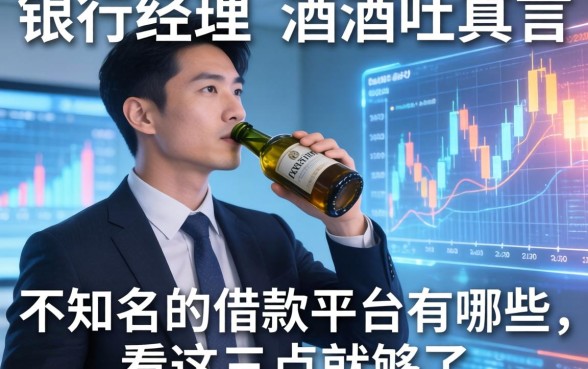 银行经理酒后吐真言：不知名的借款平台有哪些，看这三点就够了