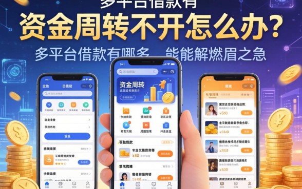 资金周转不开怎么办？多平台借款有哪些软件能解燃眉之急？