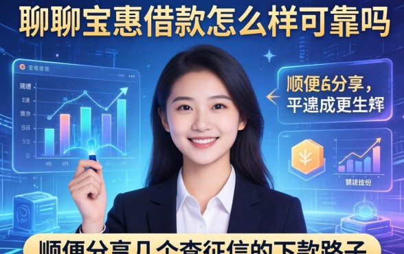 聊聊宝惠借款怎么样可靠吗，顺便分享几个不查征信的下款路子