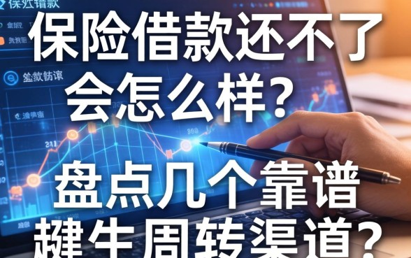 保险借款还不了会怎么样？盘点几个靠谱的周转渠道