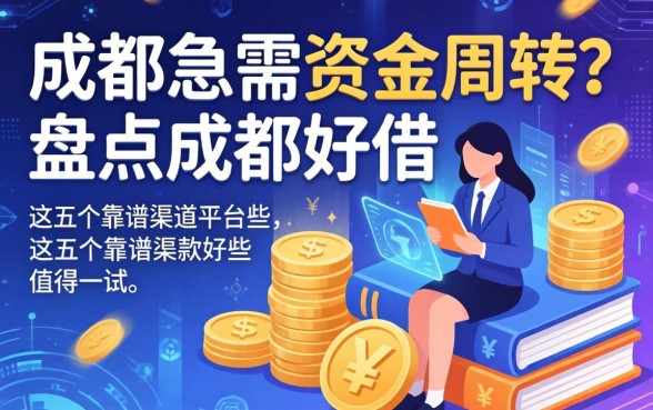 成都急需资金周转？盘点成都好借款的平台有哪些，这五个靠谱渠道值得一试