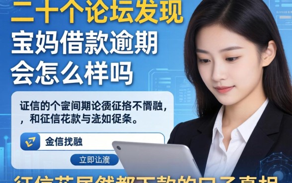我翻了二十个论坛发现宝妈借款逾期会怎么样吗和征信花居然都下款的口子真相