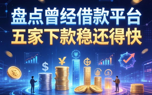 盘点曾经的借款平台有哪些，这五家下款稳还得快