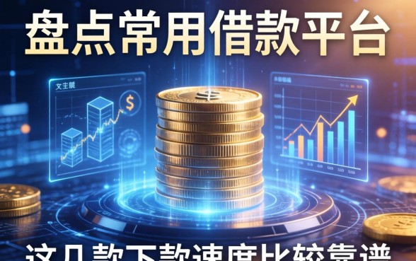 盘点常用借款平台有哪些，这几款下款速度比较靠谱
