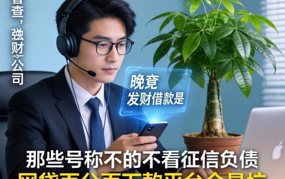 我查了一晚上发财树借款是哪个公司的，发现那些号称不看征信负债的网贷百分百下款平台全是坑